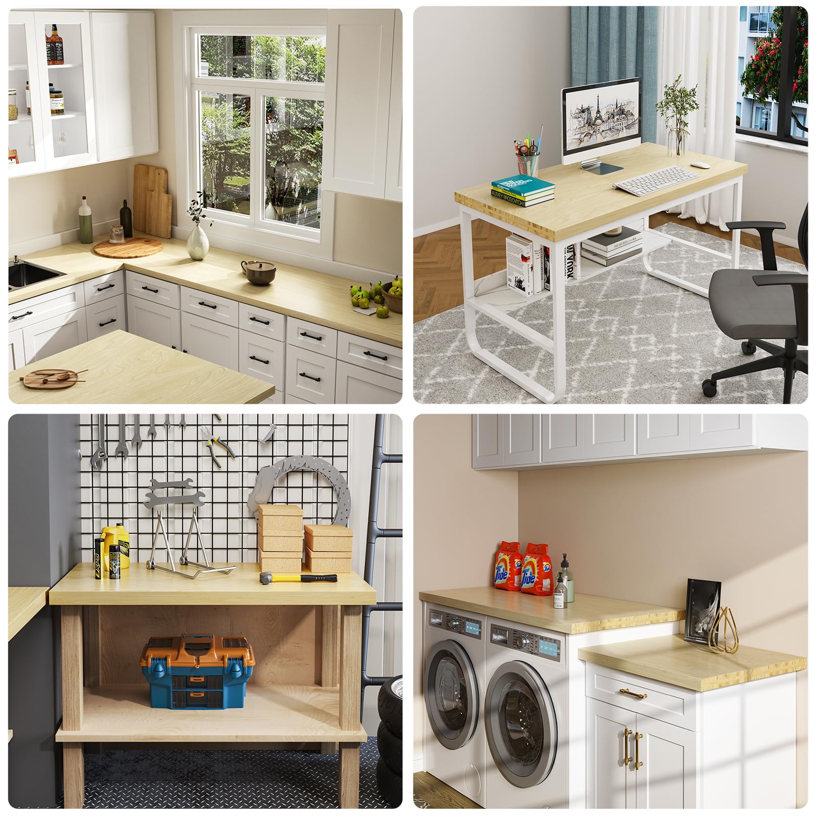 mochidom Natural Wood Counter Amazon.com: LOVMOR Butcher Block