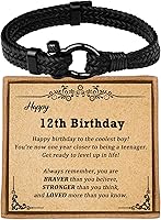 Vista 19 de Sereney Christmas Gifts for Him Son Boys Bonus Dad Father Men Boyfriend Grandson Friend as Triple Protection ID Bracelets Birthday Gifts for 9 10 11