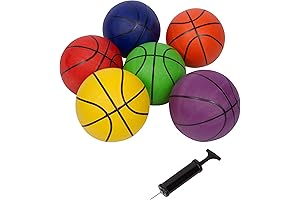 Trademark Multicolor Regulation Size Basketballs - Set of 6