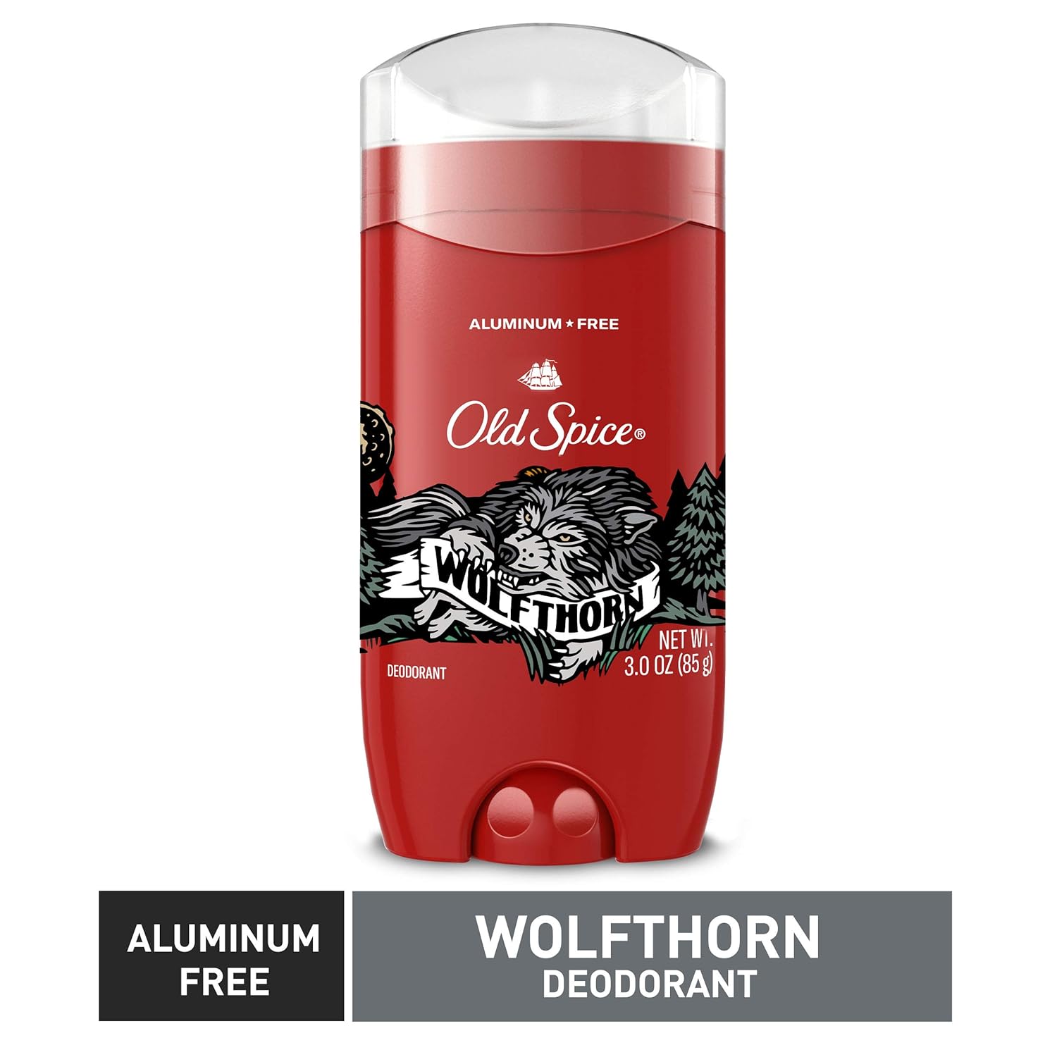 Old Spice Aluminum Free Deodorant for Men, Wolfthorn, 48 Hr. Protection, 3 oz each, Pack of 3 : Everything Else