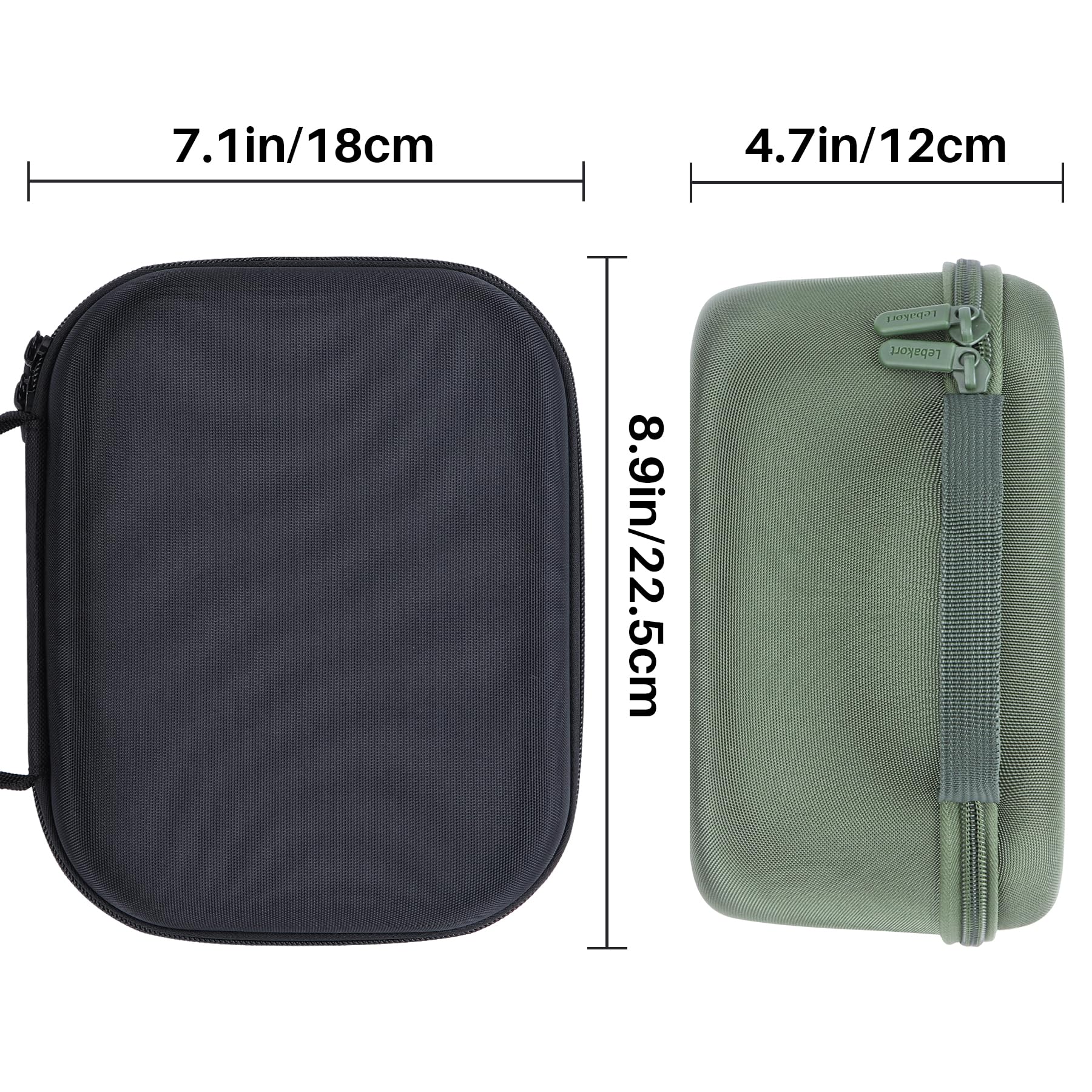 Lebakort ﻿Duro Viaggio Caso Custodia per Fujifilm Instax Wide 400/Instax Wide 300 Fotocamera Istantanea (Verde chiaro)
