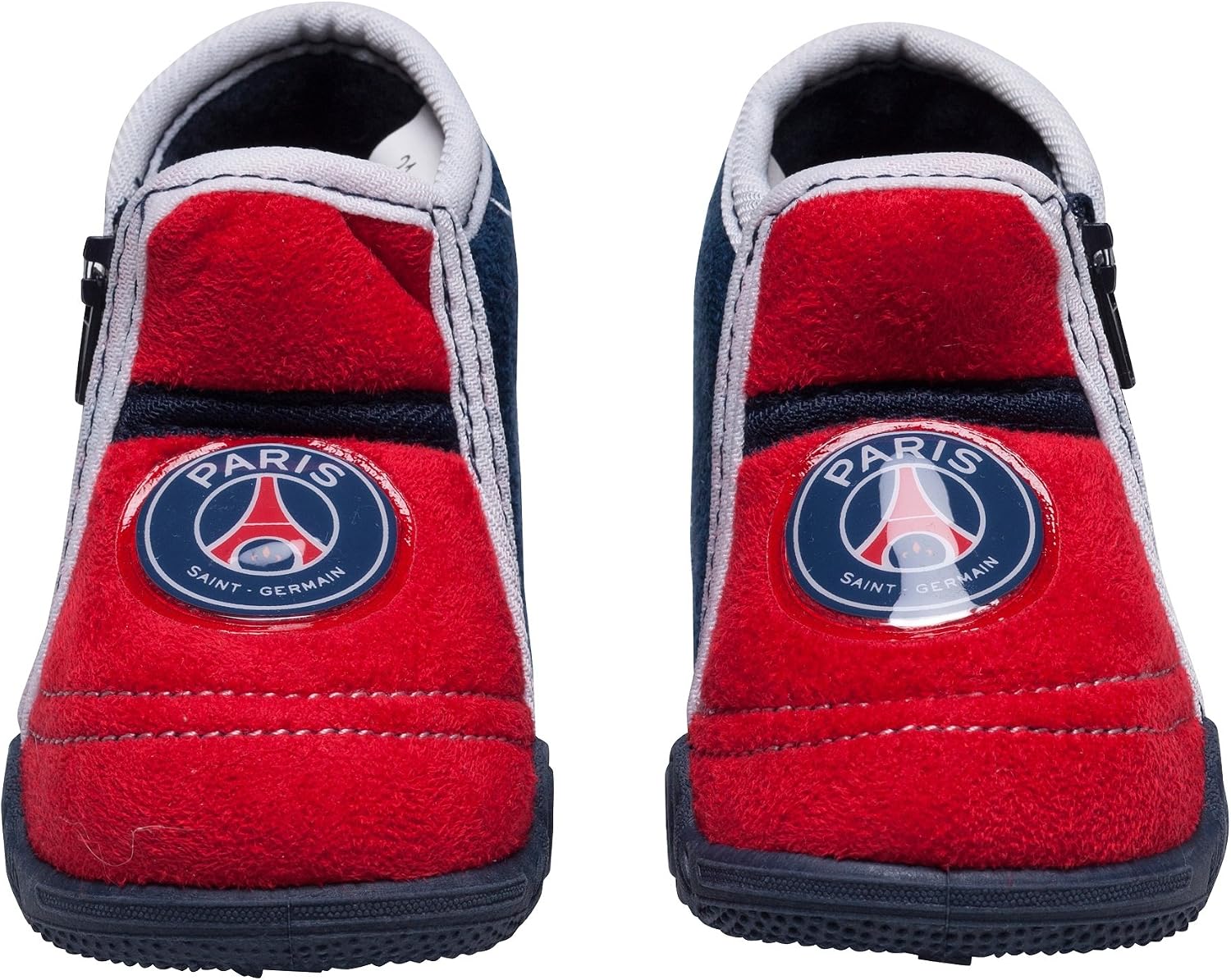 PSG Chaussons Bébé Garçon – Collection Officielle Paris Saint-Germain, Pointures 18 à 26, Polyester/gomme