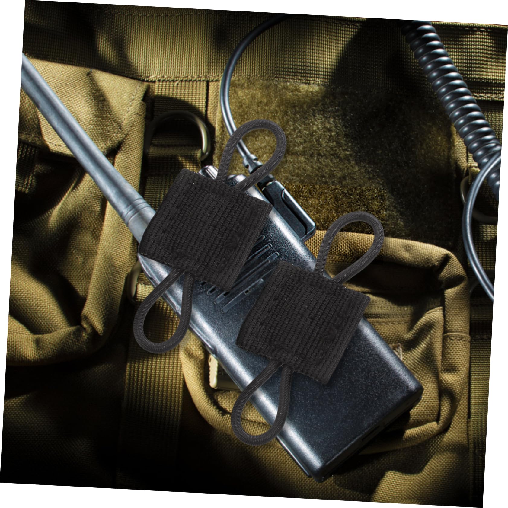 Toddmomy Fibbia Vincolante Fibbia Fissa in Piedi Titolare del Badge Banca di Potere Compatibili Fermanello Aggancio per Borse Chiusura A Mano Libera Nylon Black
