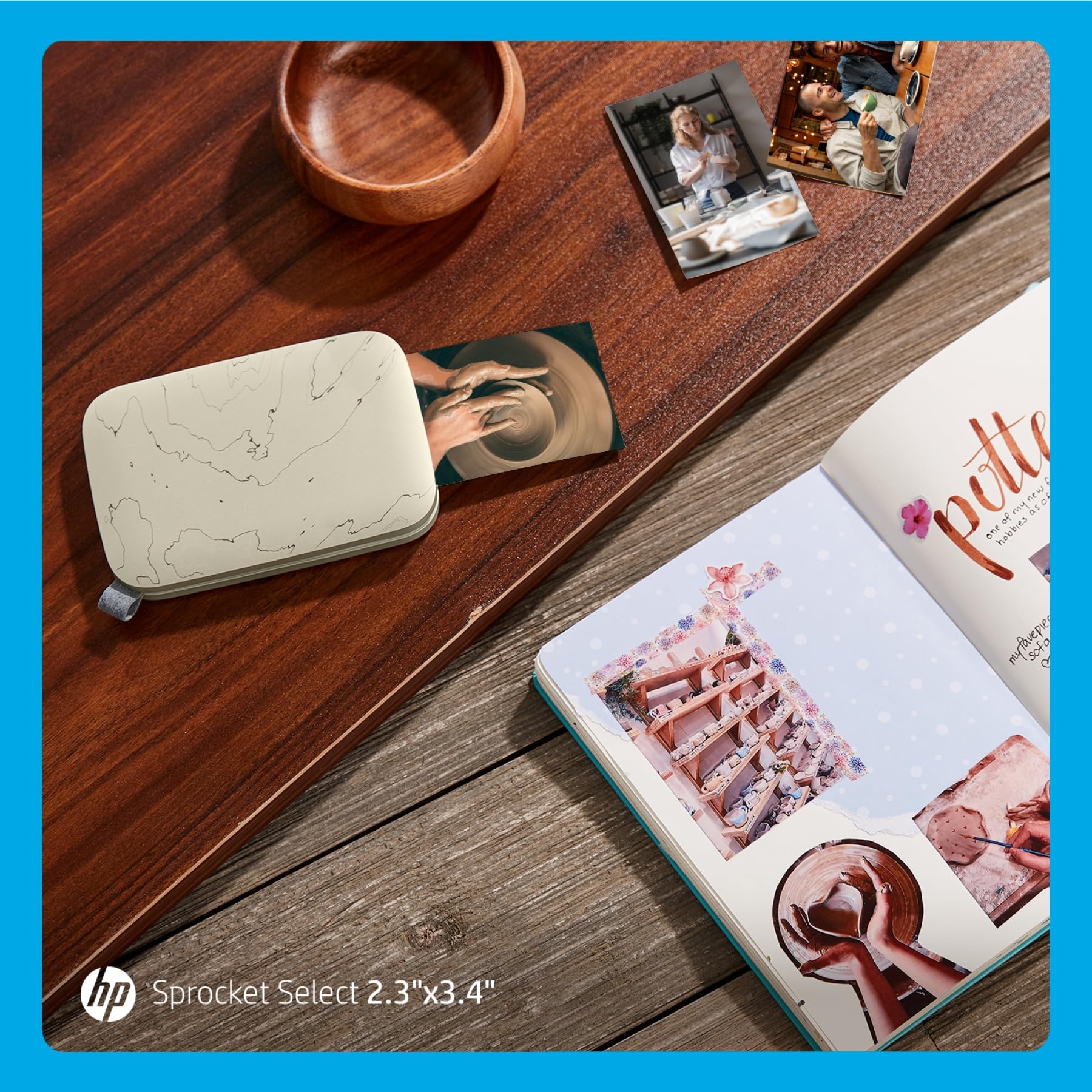 HP Sprocket Select - Impresora de Foto Zink (Sin Tinta, 321 x 600 dpi, 10 Hojas, LED, Bluetooth)