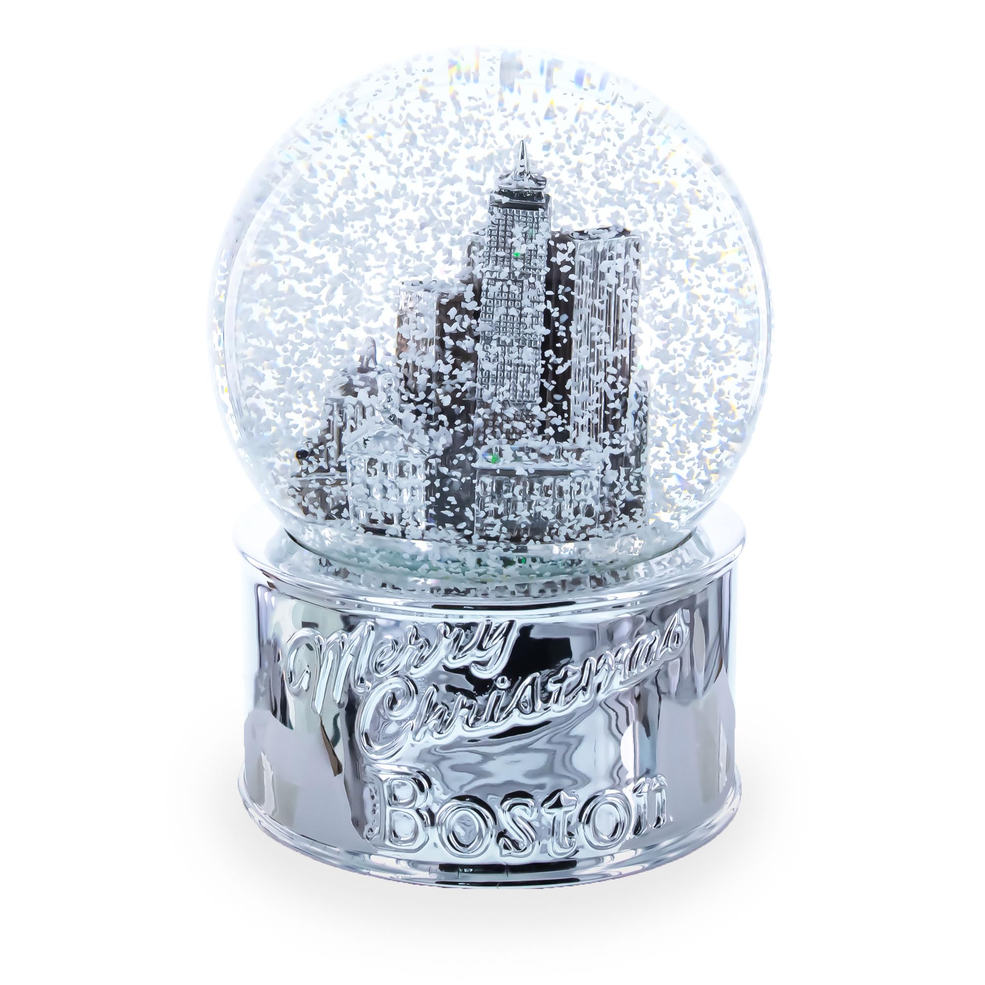 Monuments de San Francisco Boule à neige avec base argentée
