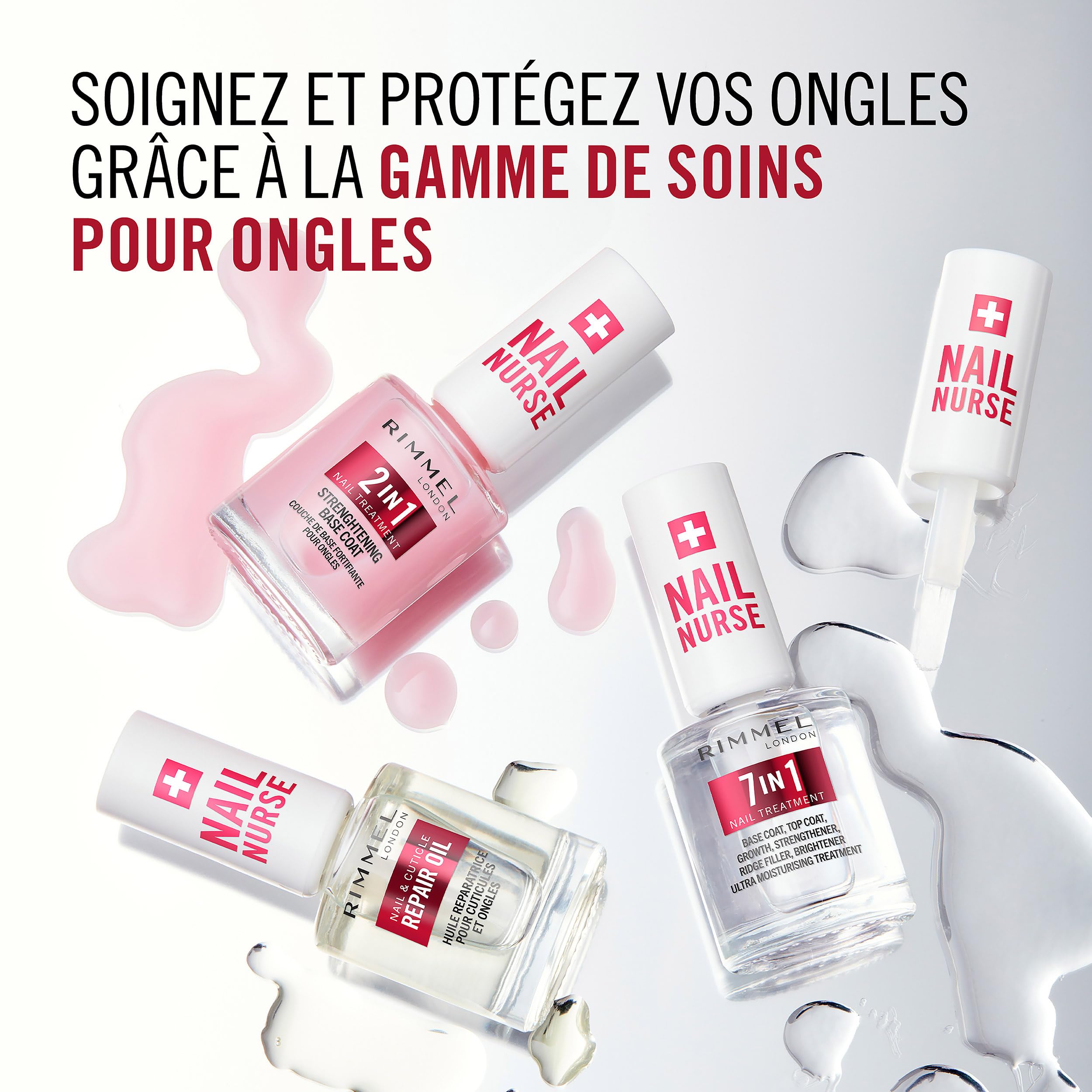 Rimmel London Nail Nurse 2 in 1 Base Coat & Strengthener
