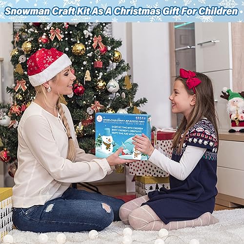 Miniatura 6 de Paquete de 6 kits de muñeco de nieve manualidades de Navidad para niños manualidades de muñeco de nieve decoraciones de invierno para interiores kit