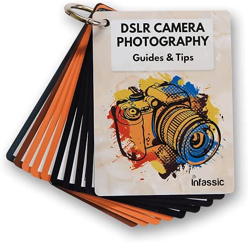 DSLR Camera Photography Cheat Sheet Cards - Photography Accessories for