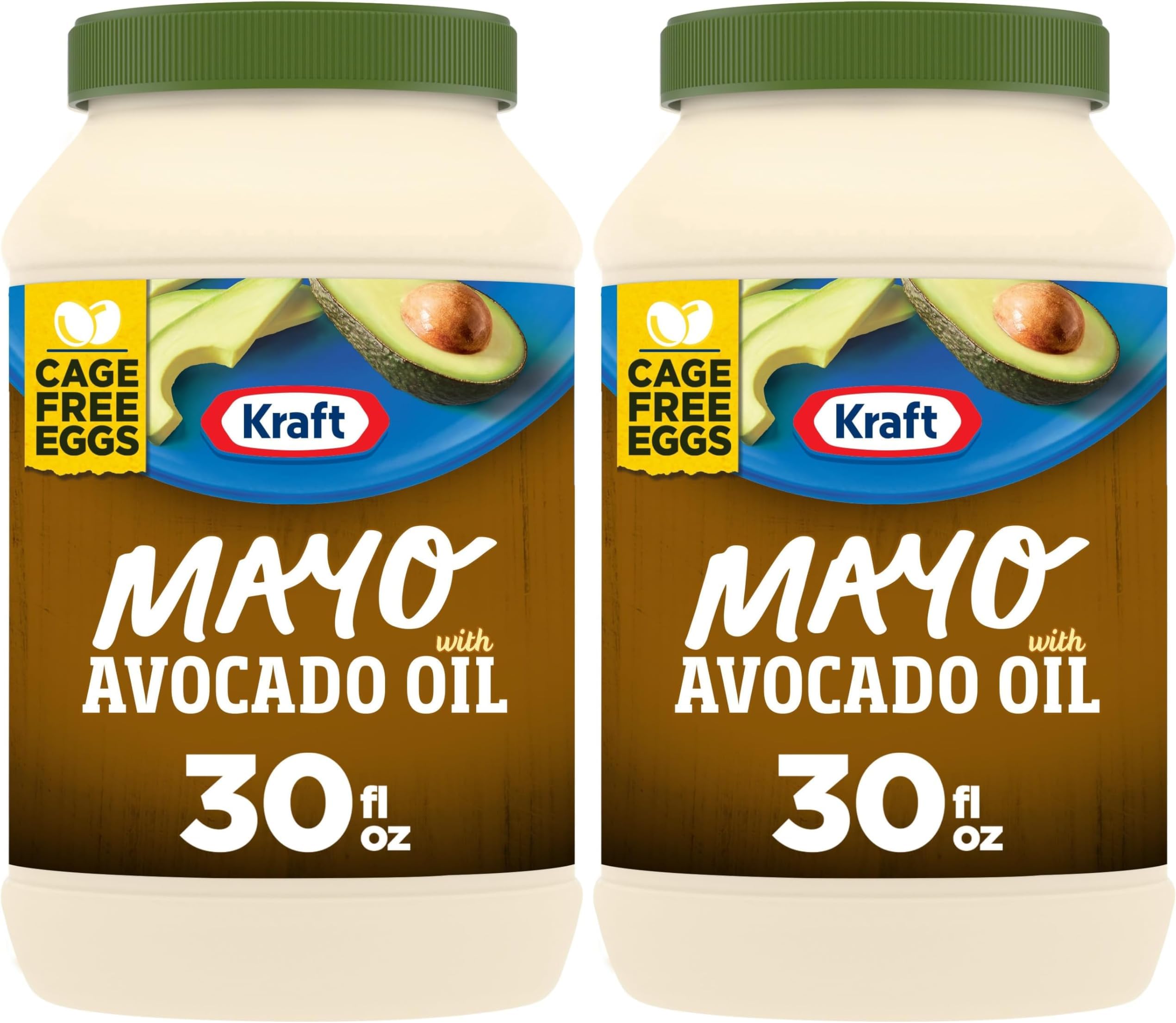 Mayo with Avocado Oil Reduced Fat Mayonnaise (30 fl oz Jar) (Pack of 2)