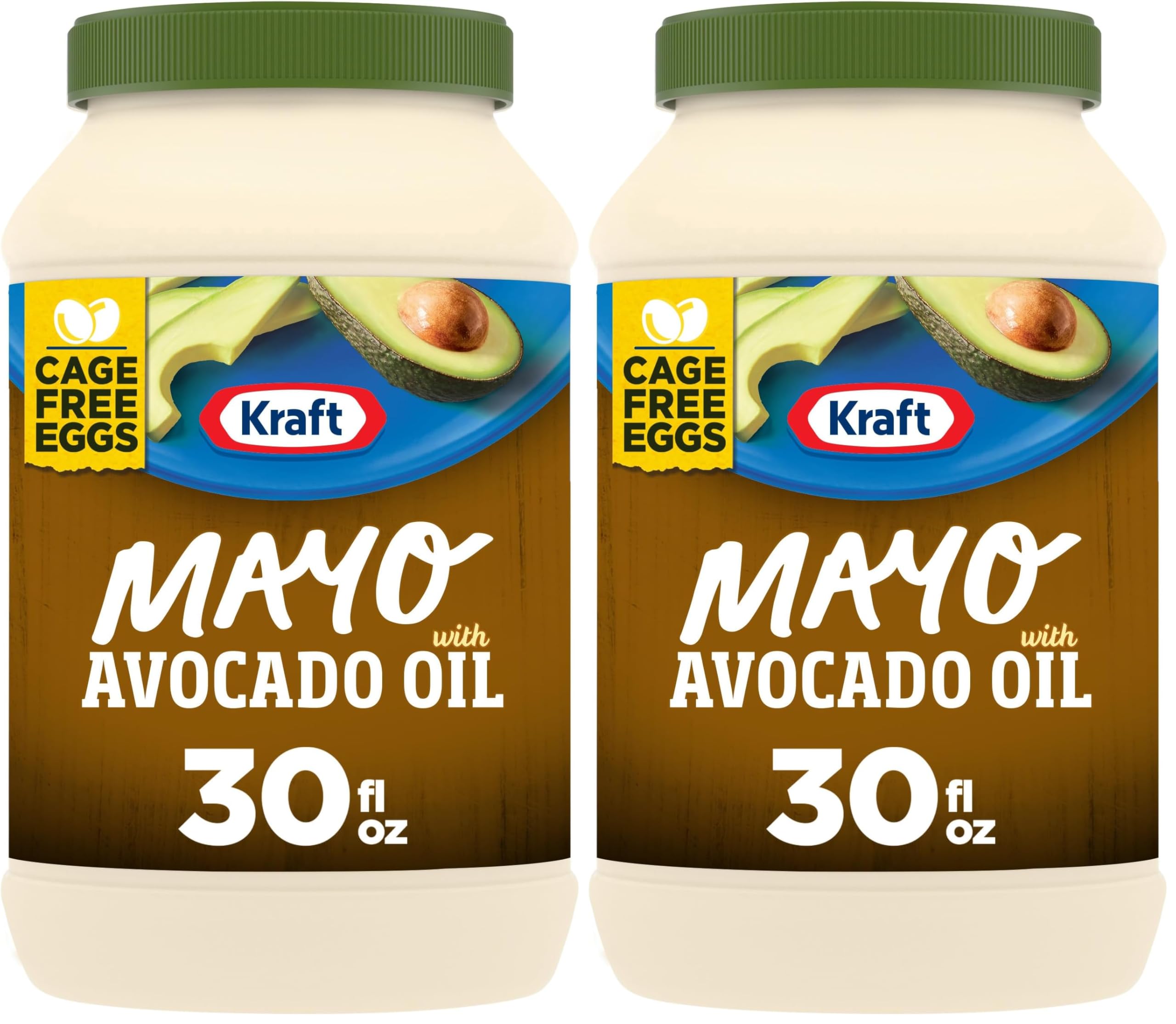 Mayo with Avocado Oil Reduced Fat Mayonnaise (30 fl oz Jar) (Pack of 2)