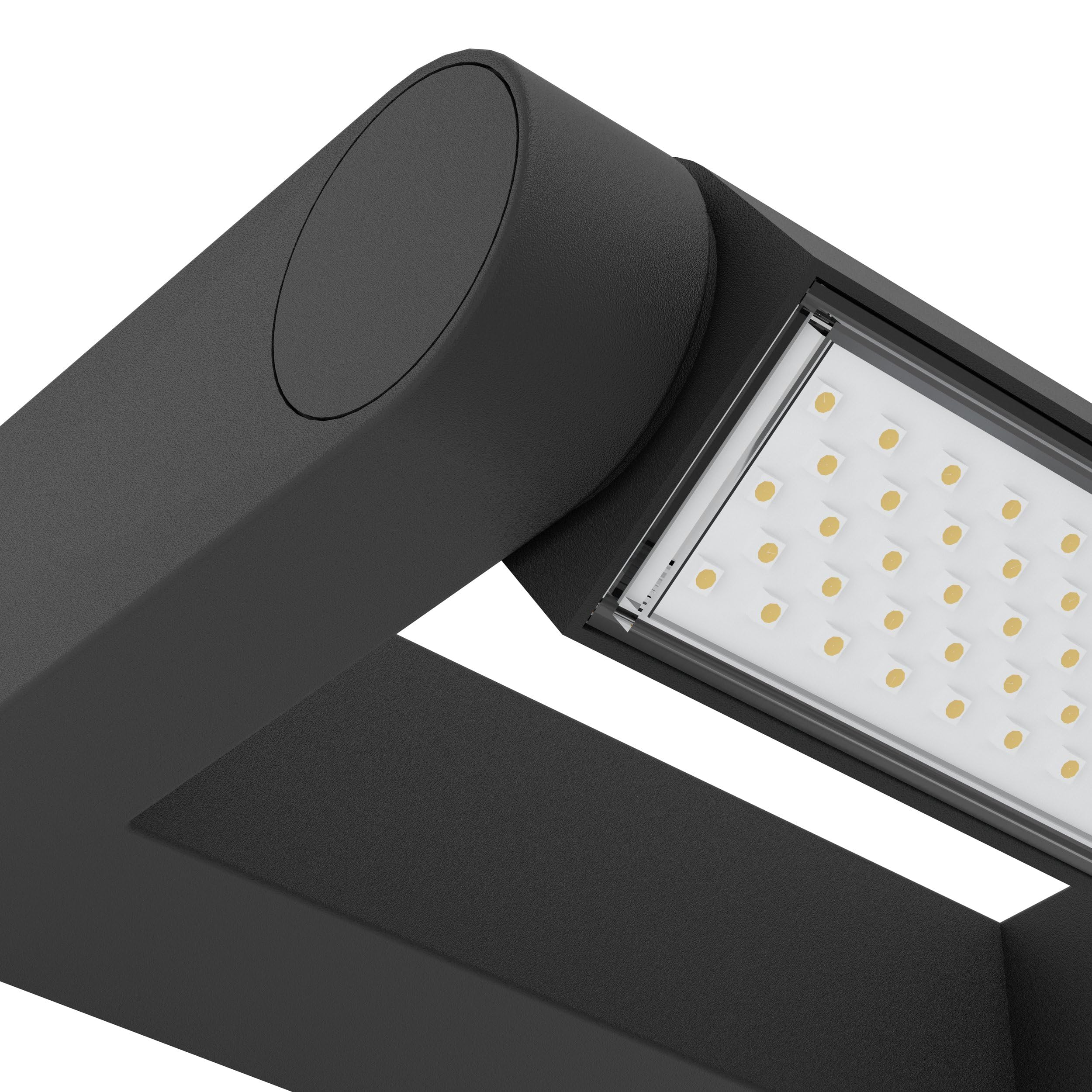 Eglo LED Lampada da Parete Esterna Brianza, 1 fiamma, lampada a parete in | alluminio pressofuso nero, LED esterno luce calda, orientabile, IP44