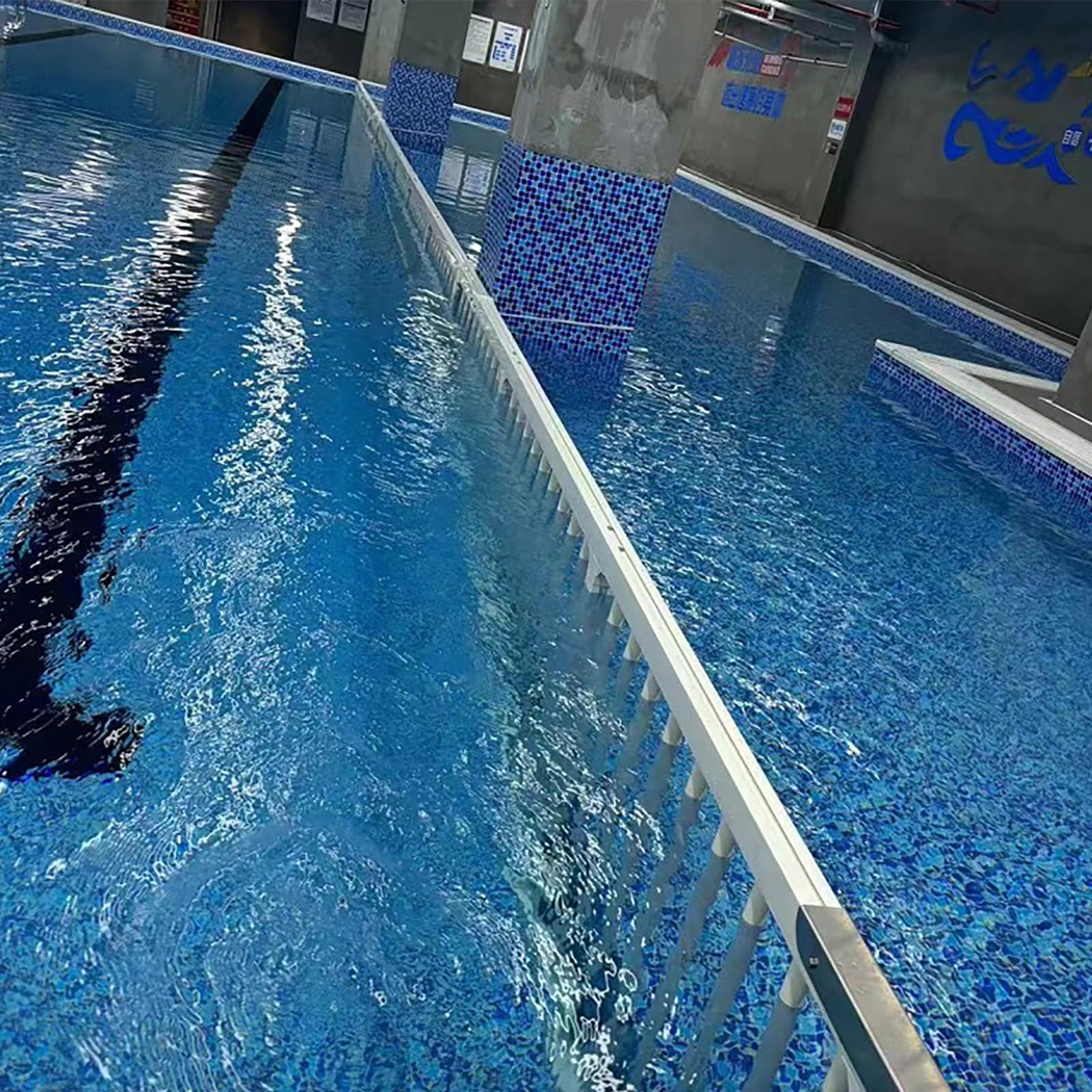 SRNSAEB Customizable Underwater Fence Partitions PVC, Water Parks/Fitness Centres/Watershed Swimming Pool Baffle, 3 6 9 16 19 26 29 32 Feet Pool Safety Barrier Fences(L 7m/23ft)