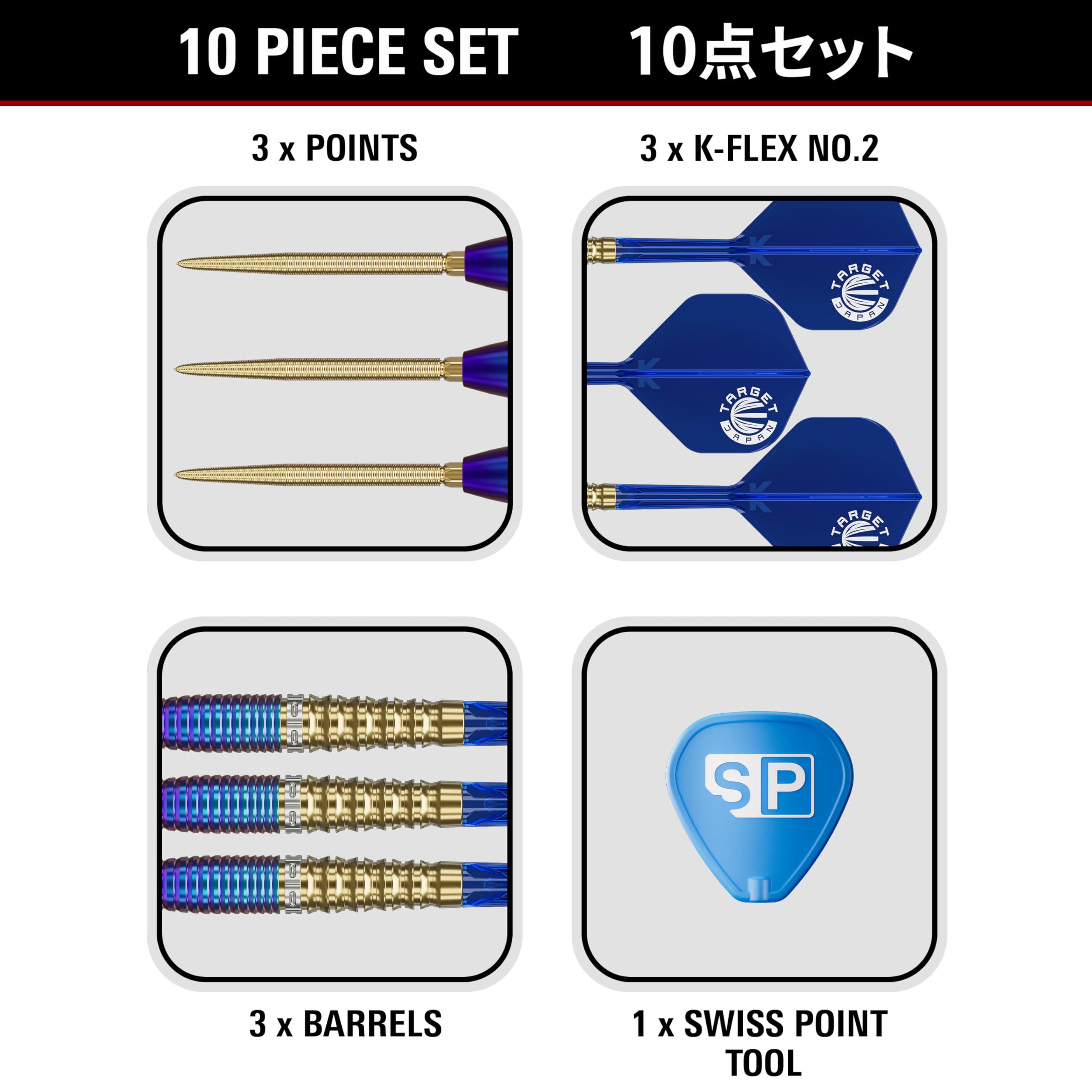 Target Japan Prime Series Zenith G2 Steel Tip Darts with Kflex