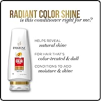 Vista 4 de Pantene Pro-V Radiant Color Shine Conditioner, 17.7 Fl Oz