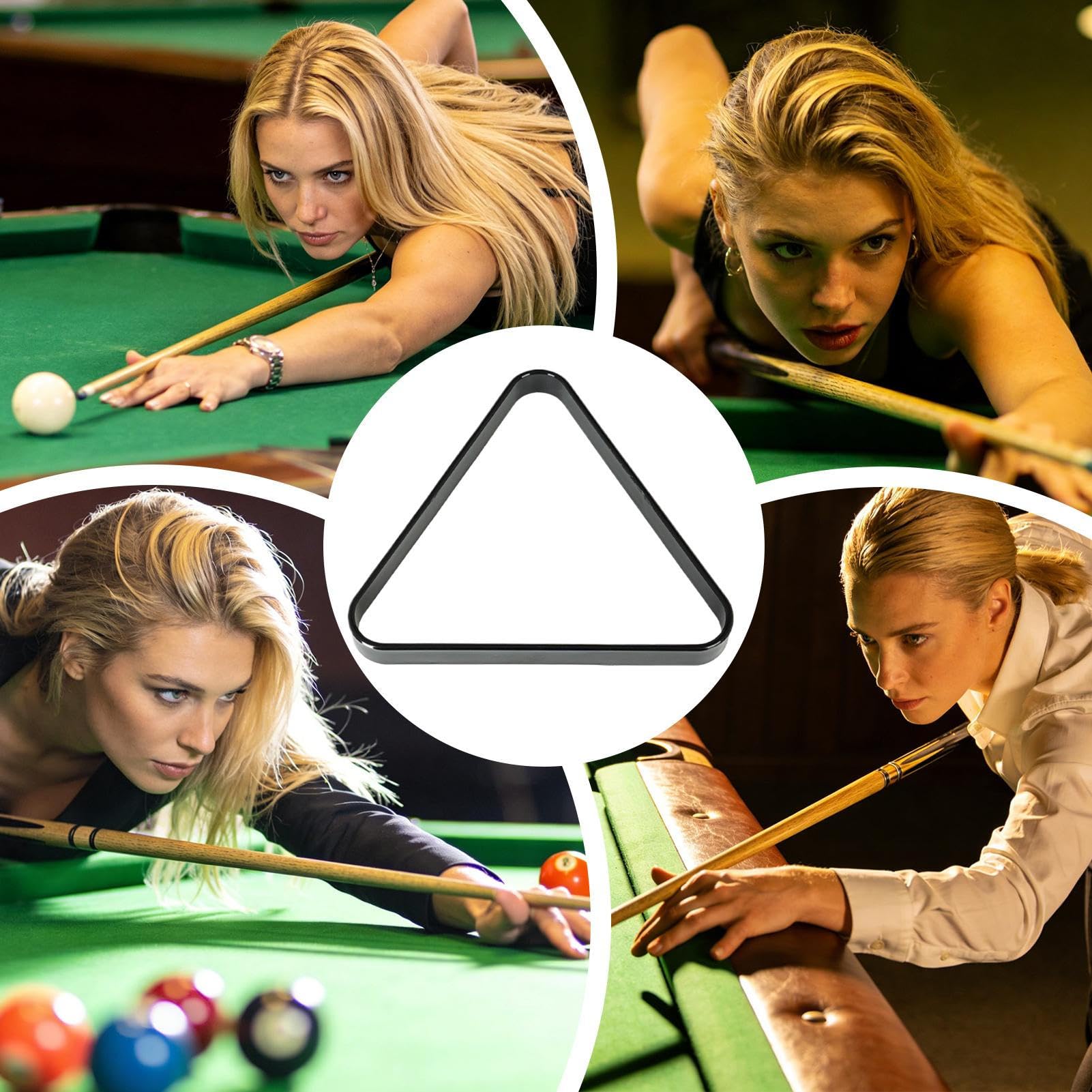 Triángulo Para Bolas de Pool Estándar - Accesorio para Mesa de Billar para Entrenamiento Partido Hogar