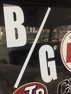B/G A/G C/G D/G S/S Drag Racing Class Window Decals Hot Rod Muscle Car Gasser Motorsport Performance Custom Classic Drag Racing Track Dragstrip Fits Nova Camaro Mustang Bel Air Charger Challenger GTO