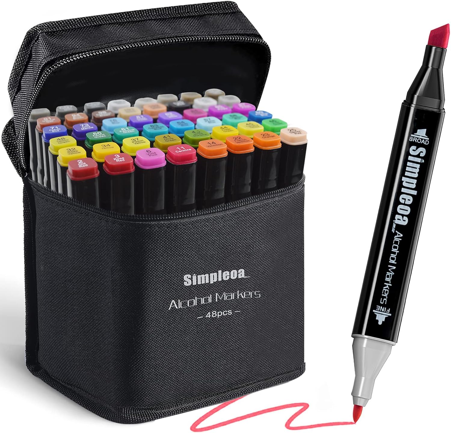 Simpleoa Art Marker, Permanent Marker Pens, Crayons Fine Point Tip