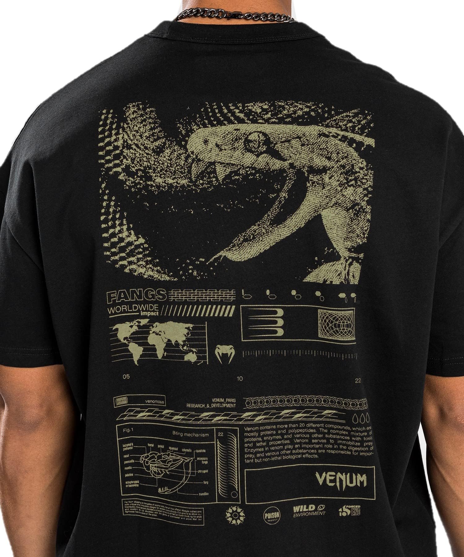 mens Venum Fangs T-shirt - Oversize Fit Venum Fangs T-Shirt - Oversize Fit