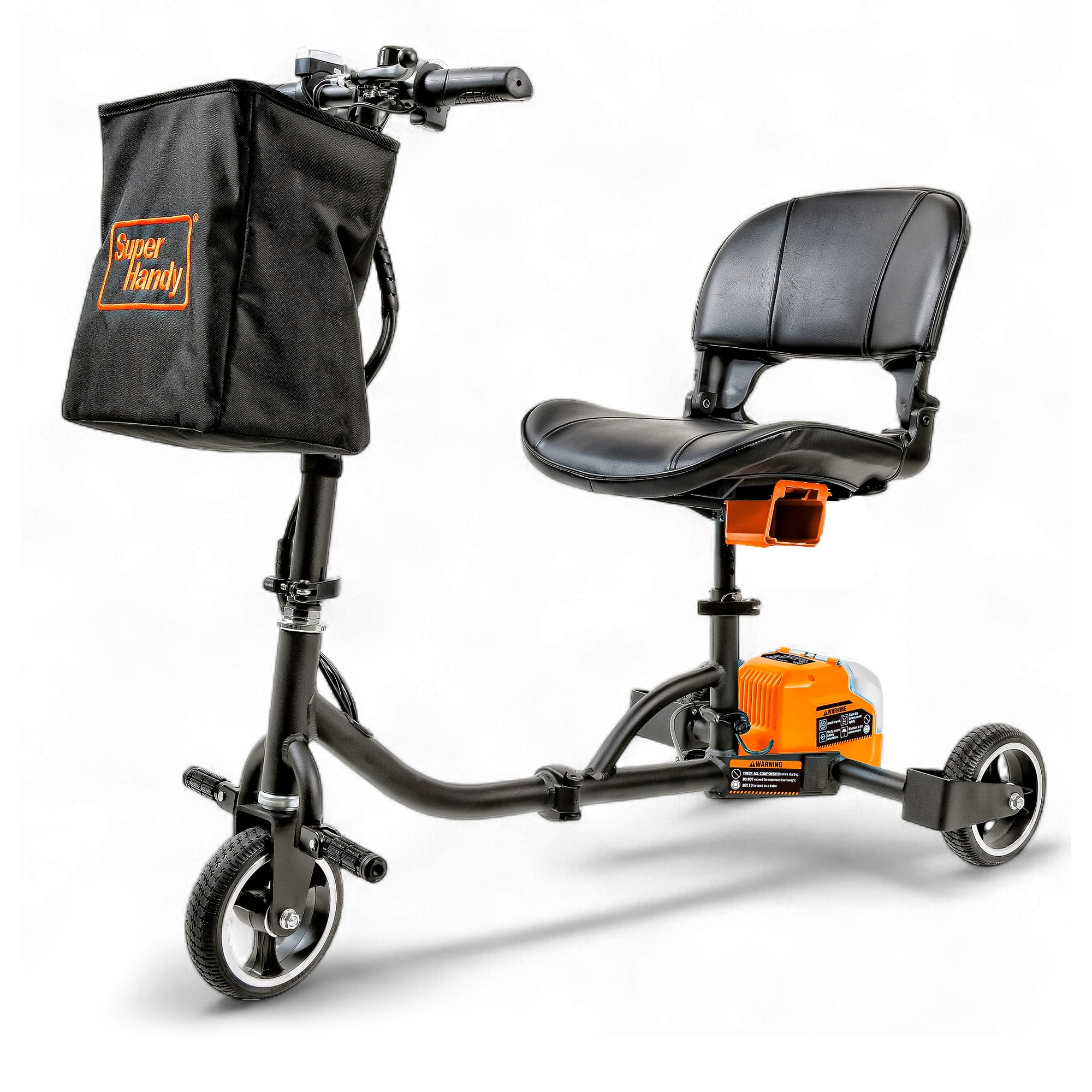 SuperHandy Passport Mobility Scooter for Adults - Foldable 3 Wheel Airline Travel Friendly - 6 5 Mile Range