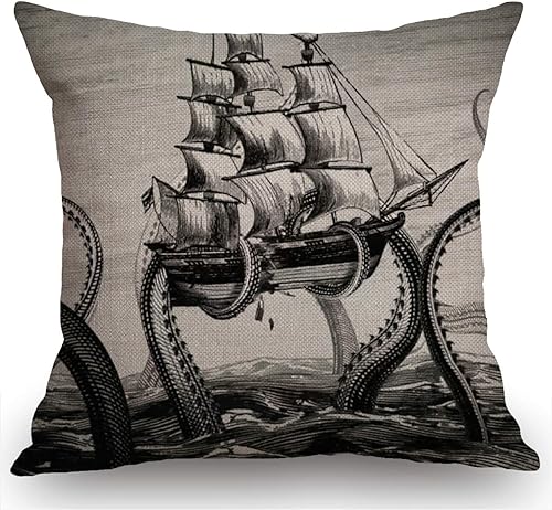 Miniatura 7 de Swono Funda de cojín de arpillera de peces rojos y negros, funda de cojín decorativa para sofá, sofá, cuadrada, 18 x 18 pulgadas