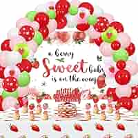 4 Tovaglie Rosa Fragola Per Feste - 220x130 Cm, Decorazioni Compleanno Baby Shower Tema Berry