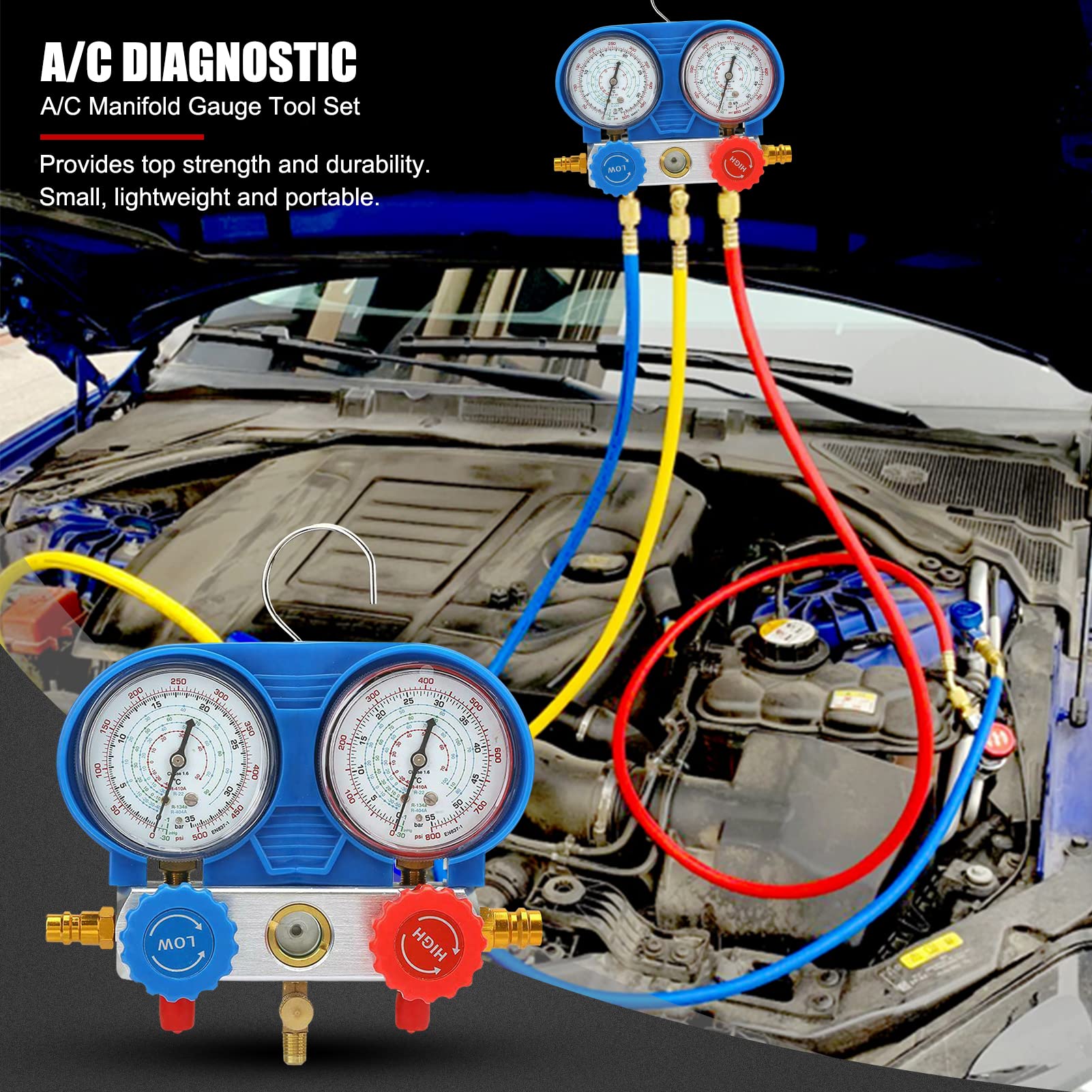Manifold Messgerät Elitech DMG-2se Digitales Manifold-Messgerät