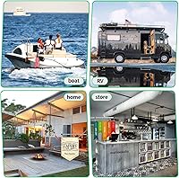 Vista 3 de Bastón de púlpito de barco de acero inoxidable para montaje en riel (7/8" - 1-1/4"), asta de bandera marina de yate de barco (1 unidad)