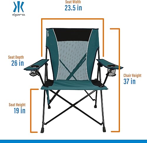 Miniatura 3 de Kijaro Dual Lock Portable Camping Chairs - Enjoy The Outdoors with a Versatile Folding Chair Sports Chair Outdoor Chair  Lawn Chair - Dual Lock