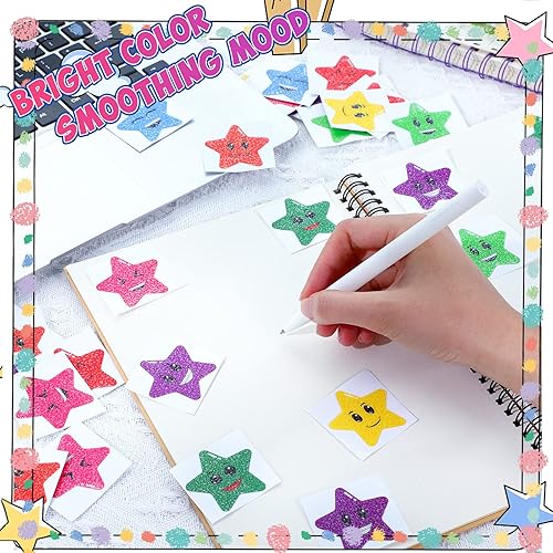 Miniatura 7 de 40 calcomanías sensoriales para calmar la cara, calcomanías sensoriales para la ansiedad, calcomanías sensoriales pequeñas de sonrisa para niños,