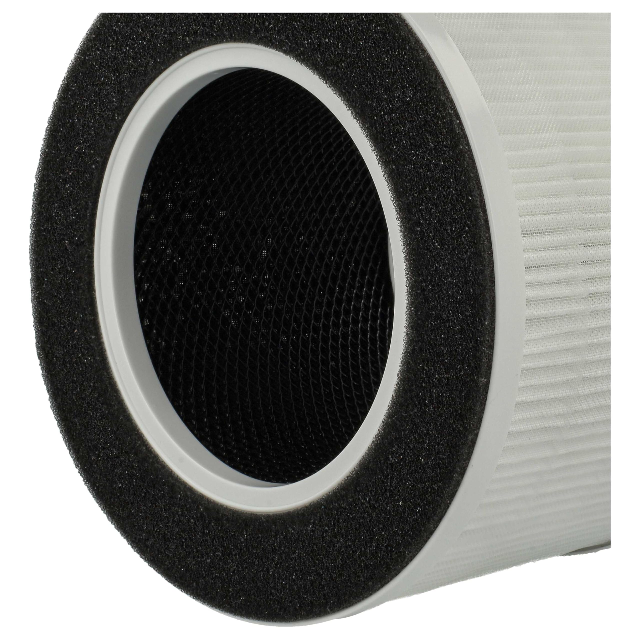 vhbw 3x filtro de aire compatible con Medion 50065868 purificador - Filtro combi prefiltro + HEPA + carbón activo
