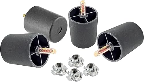 Miniatura 10 de 4 patas de sofá de 8 pulgadas, patas cónicas para muebles, patas de sofá de plástico con pernos de suspensión M8 para sofá, tocador, armario, silla,