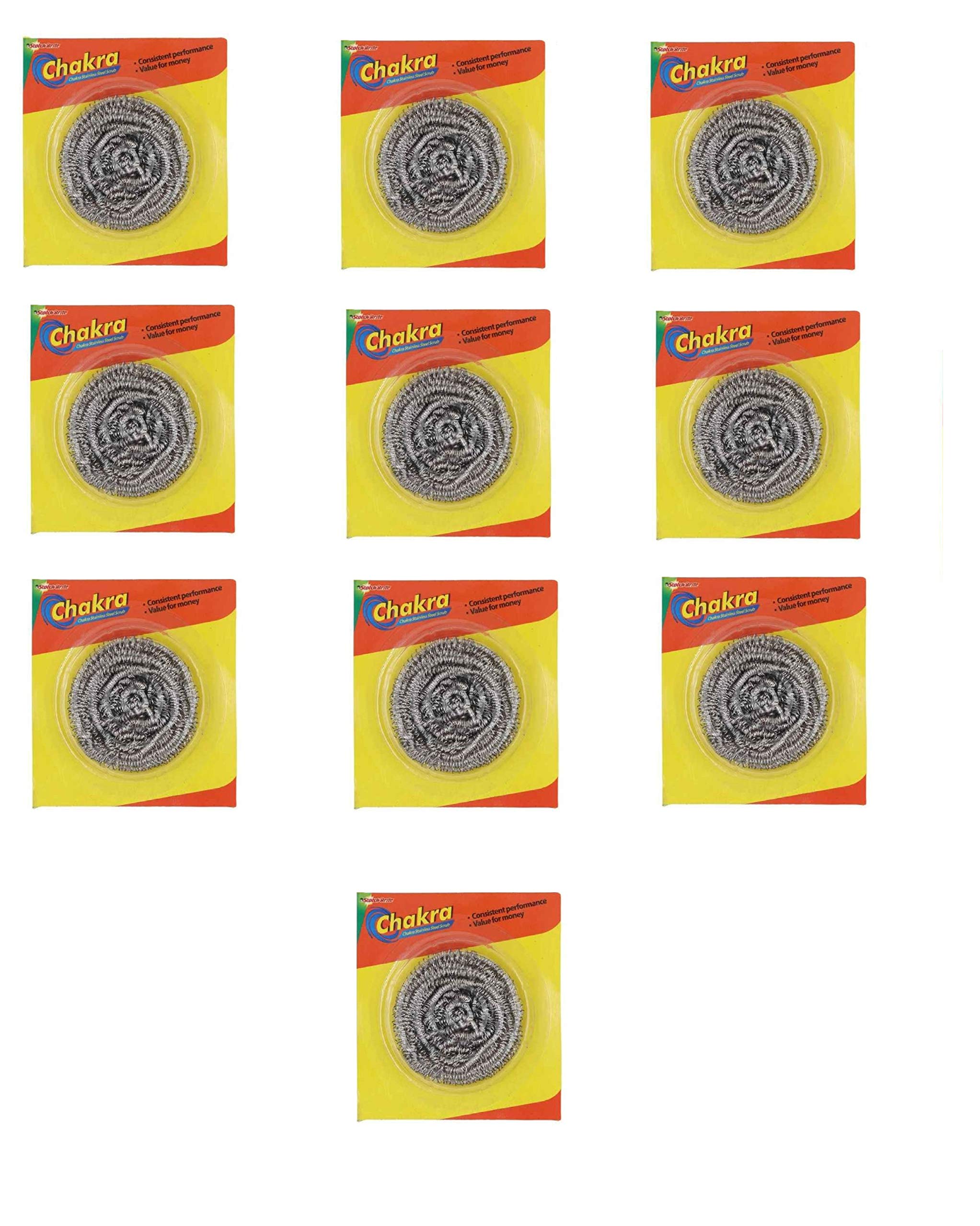 Scotch Brite Chakra Stainless Steel Scrub-Pack of 10 (B08JVBF7SN) Amazon Price History, Amazon Price Tracker