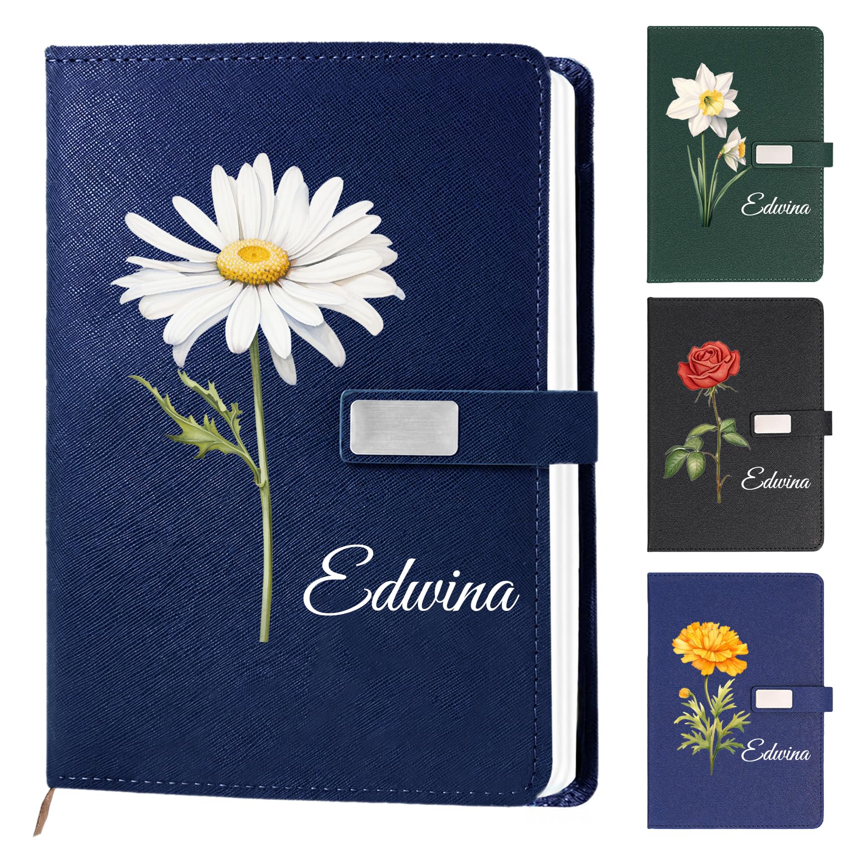 Personalised Notebook and Pen Set, Custom A5 with Photo, Logo and Name