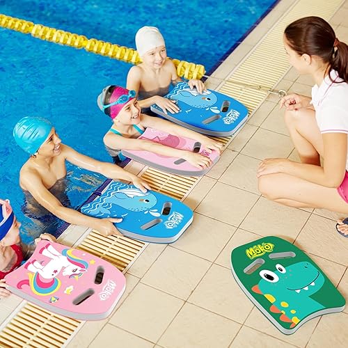 Miniatura 7 de MoKo Tabla de natación de dibujos animados, tabla de ejercicios de piscina, equipo de ejercicio para promover la posición de natación natural,