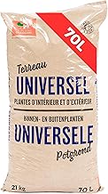 La Plaine Chassart - Terreau Universel 70L - Idéal pour Toutes Les Variétés de Plantes et Grands Espaces - Jardin, Terrasse, Grand Potager - Palmier, Plantes Grasses, Semis, Bonsai, Légumes, Cactus…
