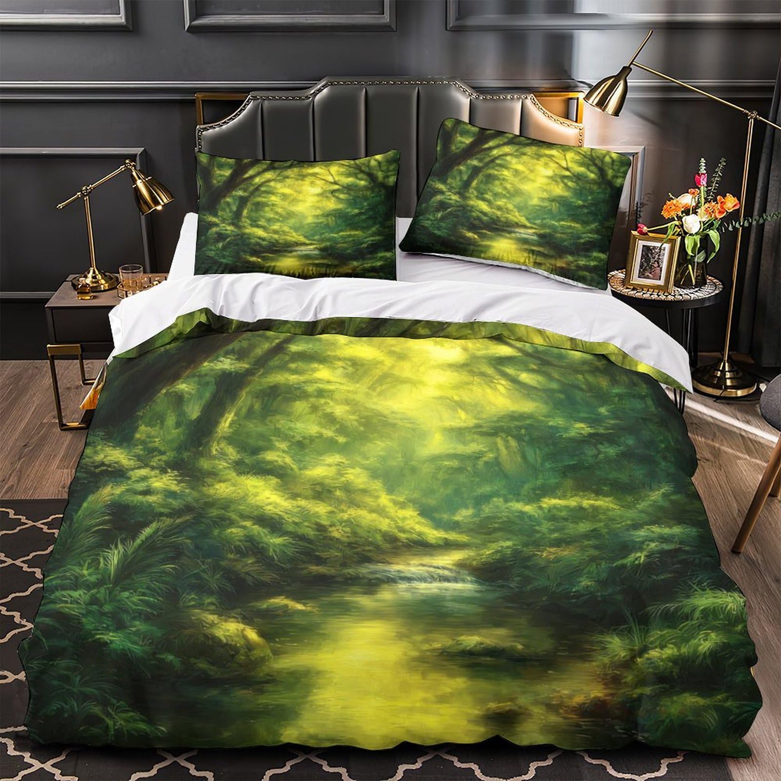 Housse de couette 200x200cm haute définition avec finitions haut de gamme