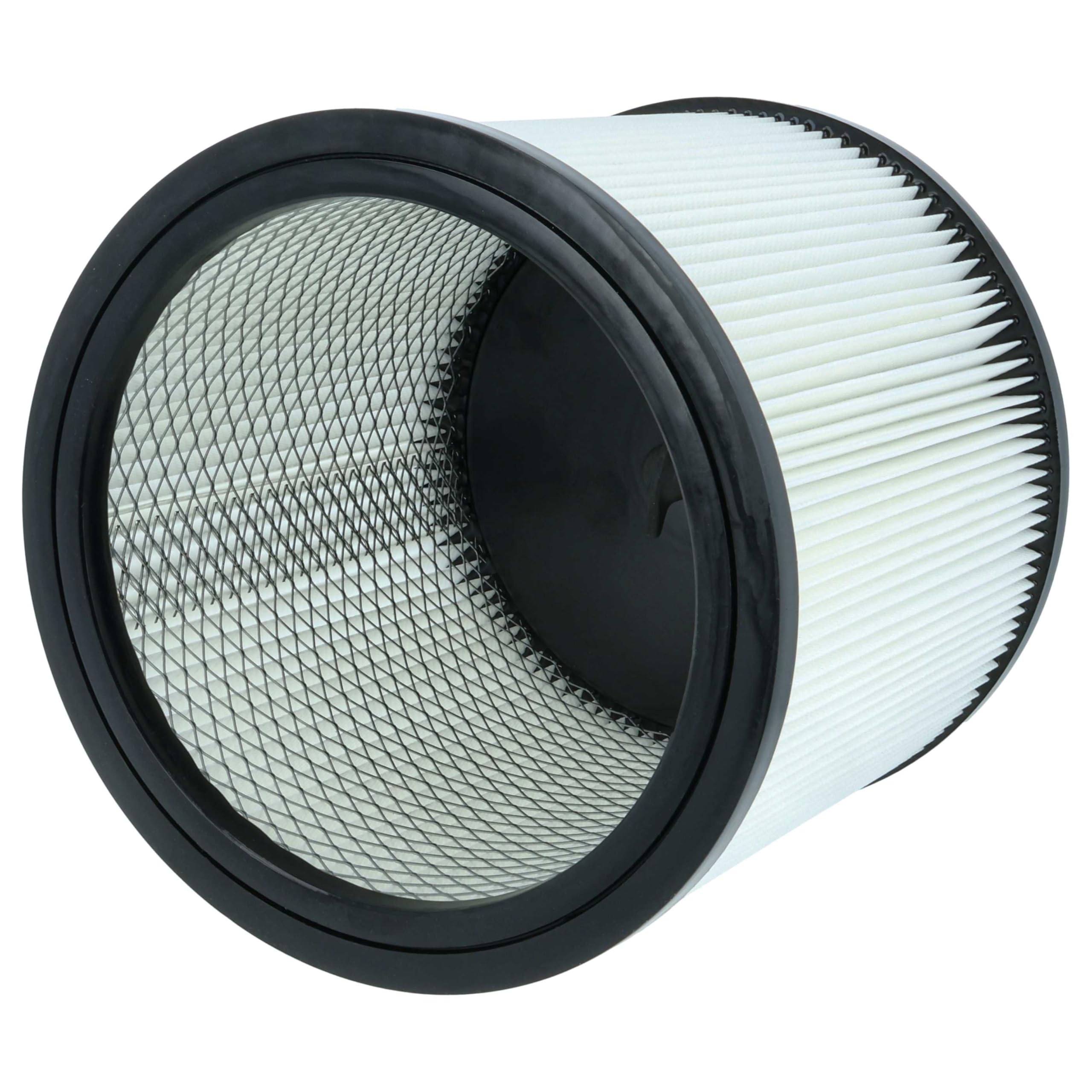 vhbw 4 x filtr harmonijkowy kompatybilny z Einhell TE-VC 2350 SACL, 2350 SACL EX CH, 2350 SACL EX UKCA odkurzacz na mokro i sucho – filtr nabojowy, czarno-biały