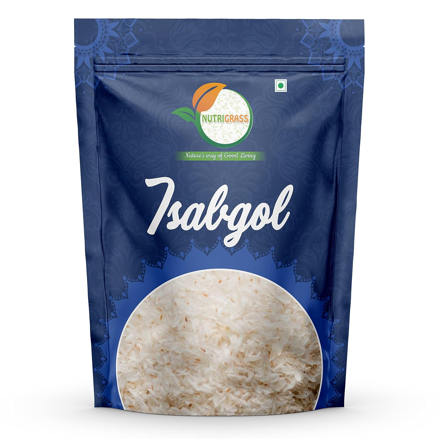 NUTRIGRASS Psyllium Husk, [Sat Isabgol] [Fiber Supplement, Perfect for