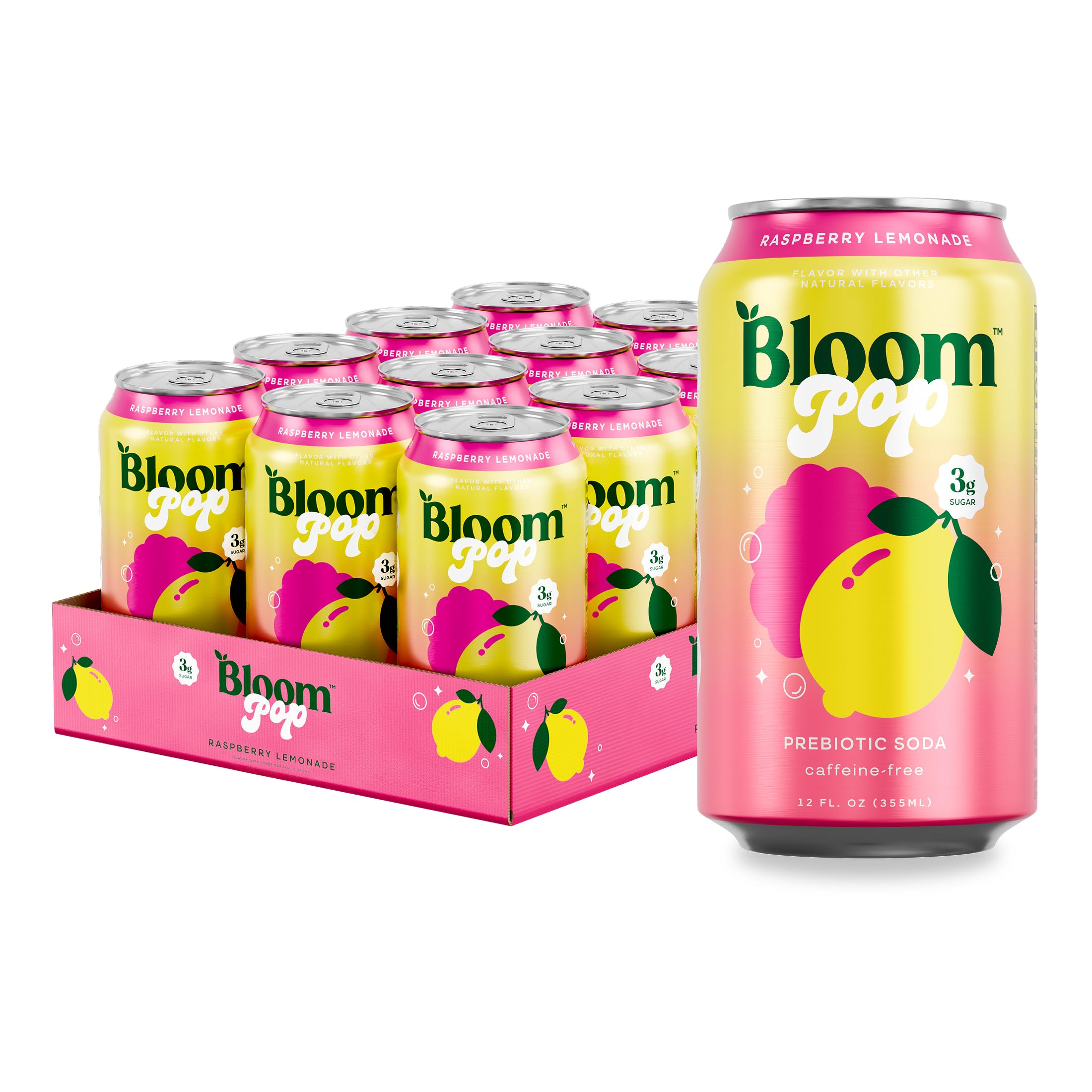 Amazon.com: Bloom Pop Prebiotic Soda, Gut Health Support