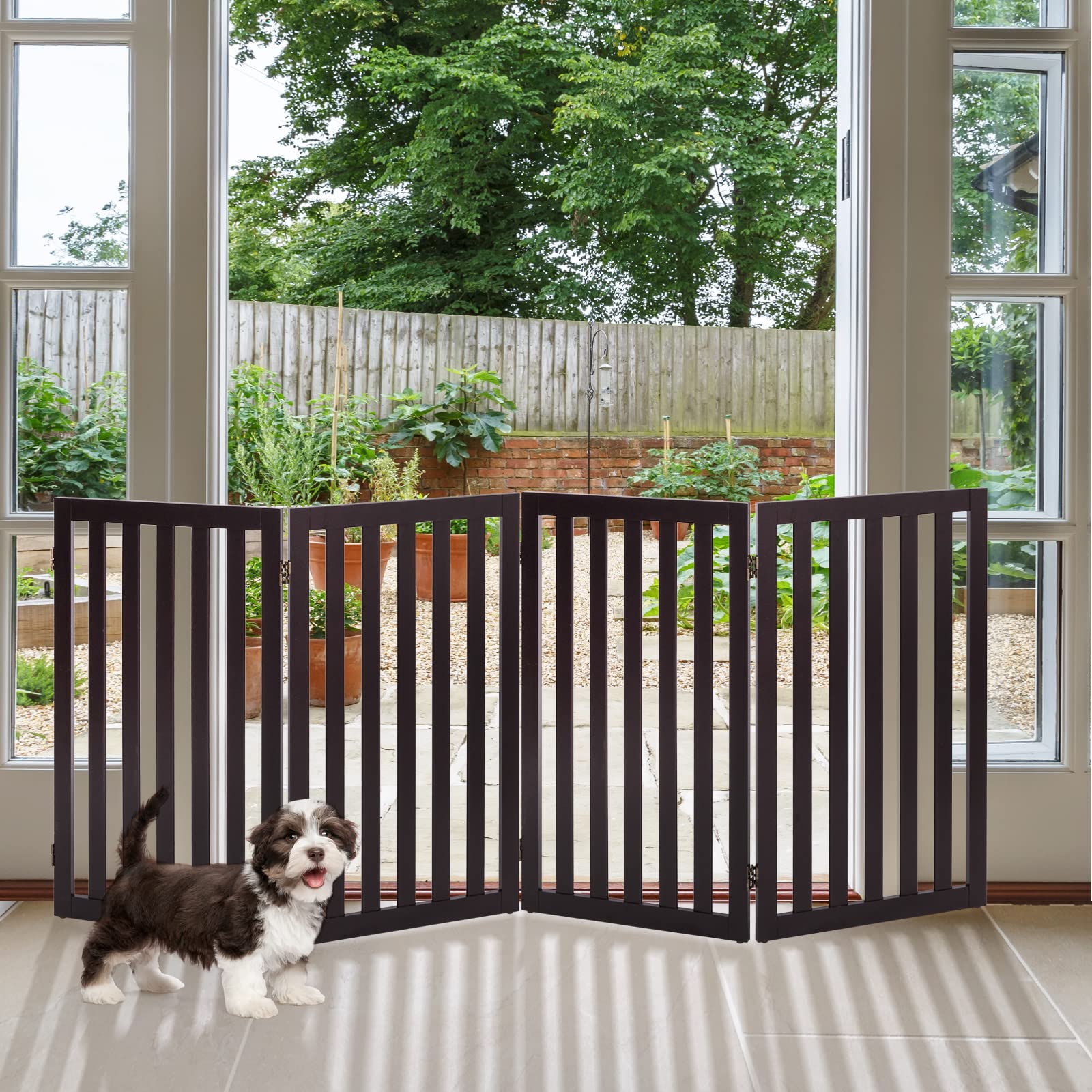 Amazon.co.jp: PETSITE ペットゲート 高さ36インチ 屋内犬用フェンス