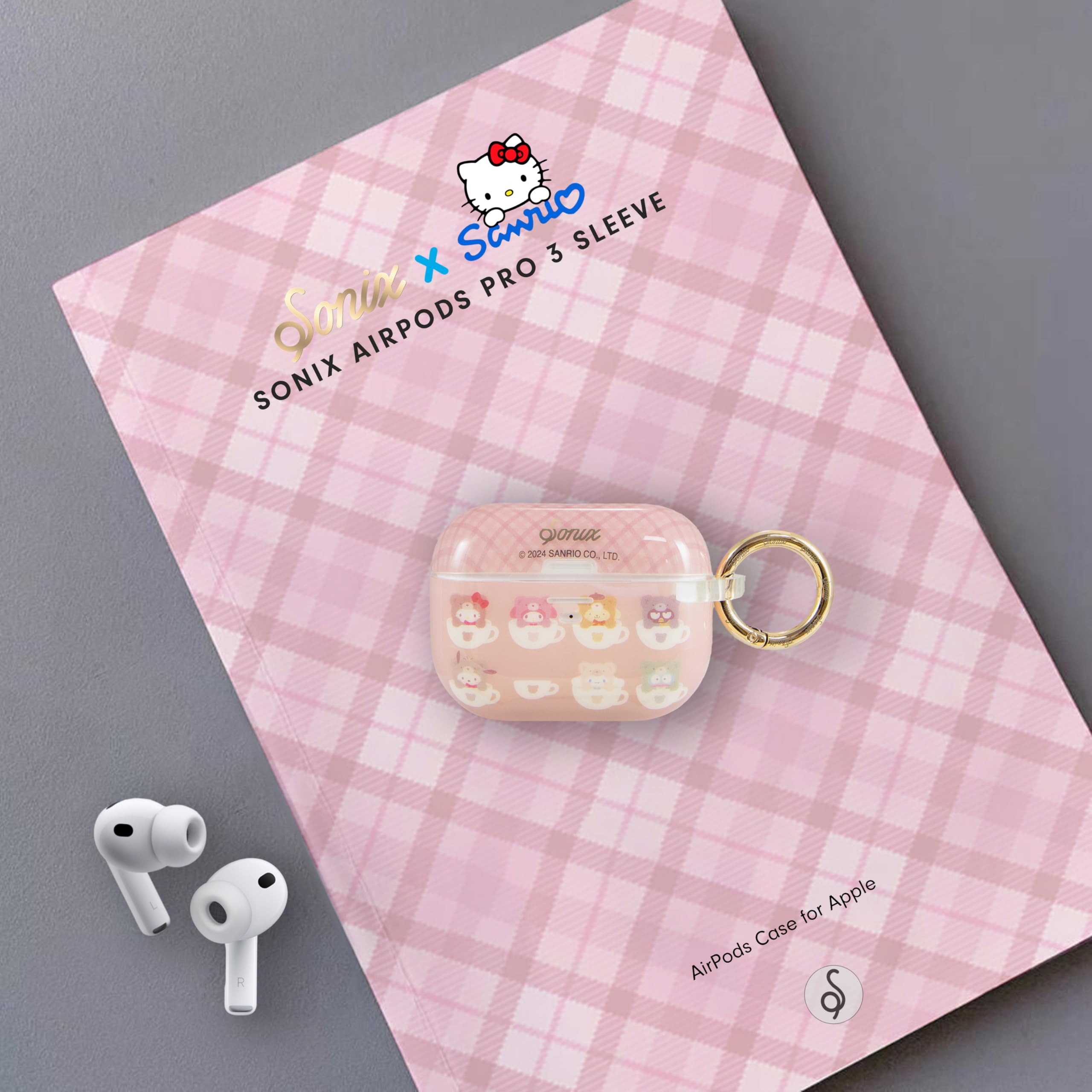 Sonix AirPods Pro 第3世代 ケース ハローキティ Amazon.com: Sonix x Sanrio AirPods Pro 3 Protective Case - Hard