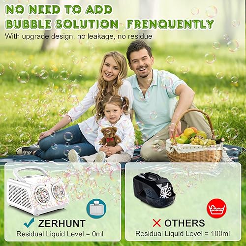 Miniatura 4 de Más de 20000 burbujas por minuto para hacer burbujas para niños  Zerhunt Bubbles para niños pequeños solución concentrada de burbujas de 33.8 onzas