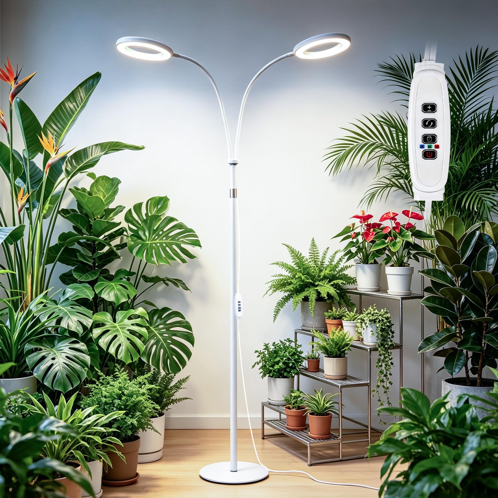 Lampe Horticole LED pour Plantes d'Intérieur, Lampe de Croissance