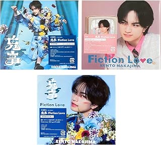【外付け特典4種付 Blu-ray3形態セット】鬼事 / Fiction Love (初回限定盤A＋初回限定盤B＋通常盤初回仕様)(中島健人ミニフォト1枚（4種より1種ランダム）、オリジナルフォトカード 3種(初回限定盤A絵柄・初回限定盤B絵柄・通常盤絵柄付)中島健人