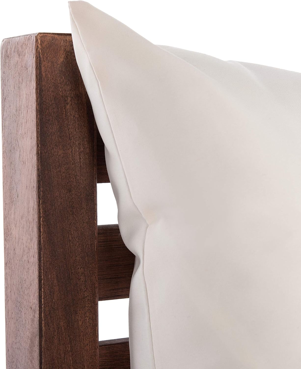 SAFAVIEH Outdoor Collection Reid Natural/Beige Solid Wood 4-Piece Conversation Patio Set