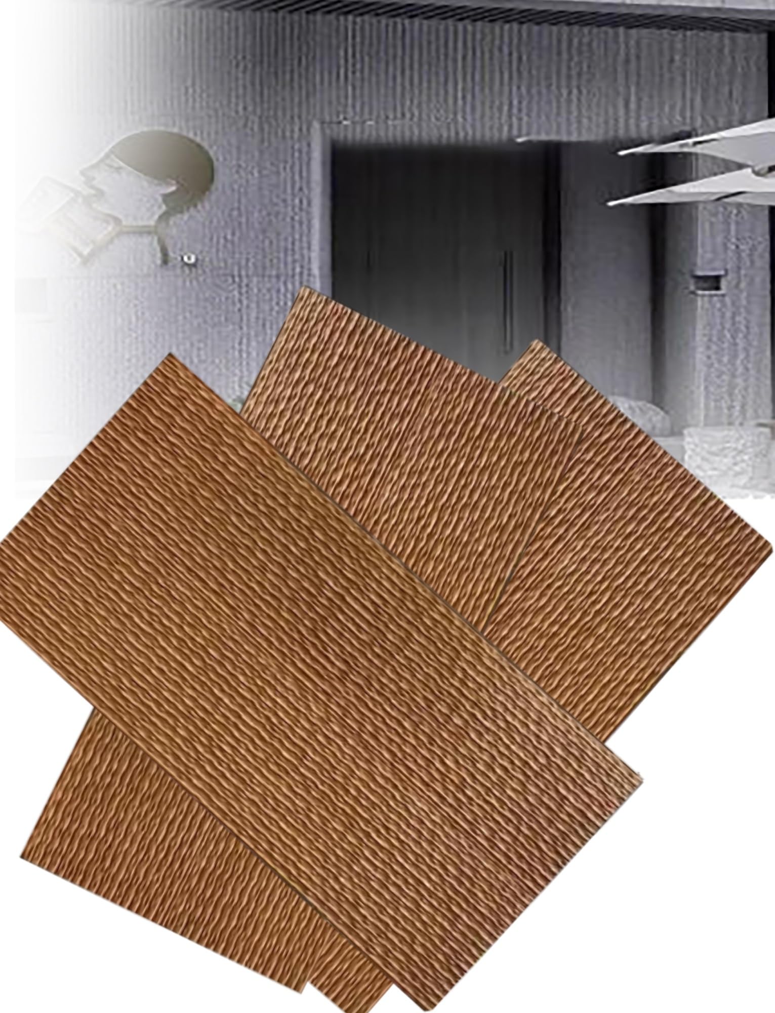 Paneles de piedra sintética para pared con función de cascada, diseño ligero de tira de poliuretano desgastado para aplicaciones exteriores y de papel pintado