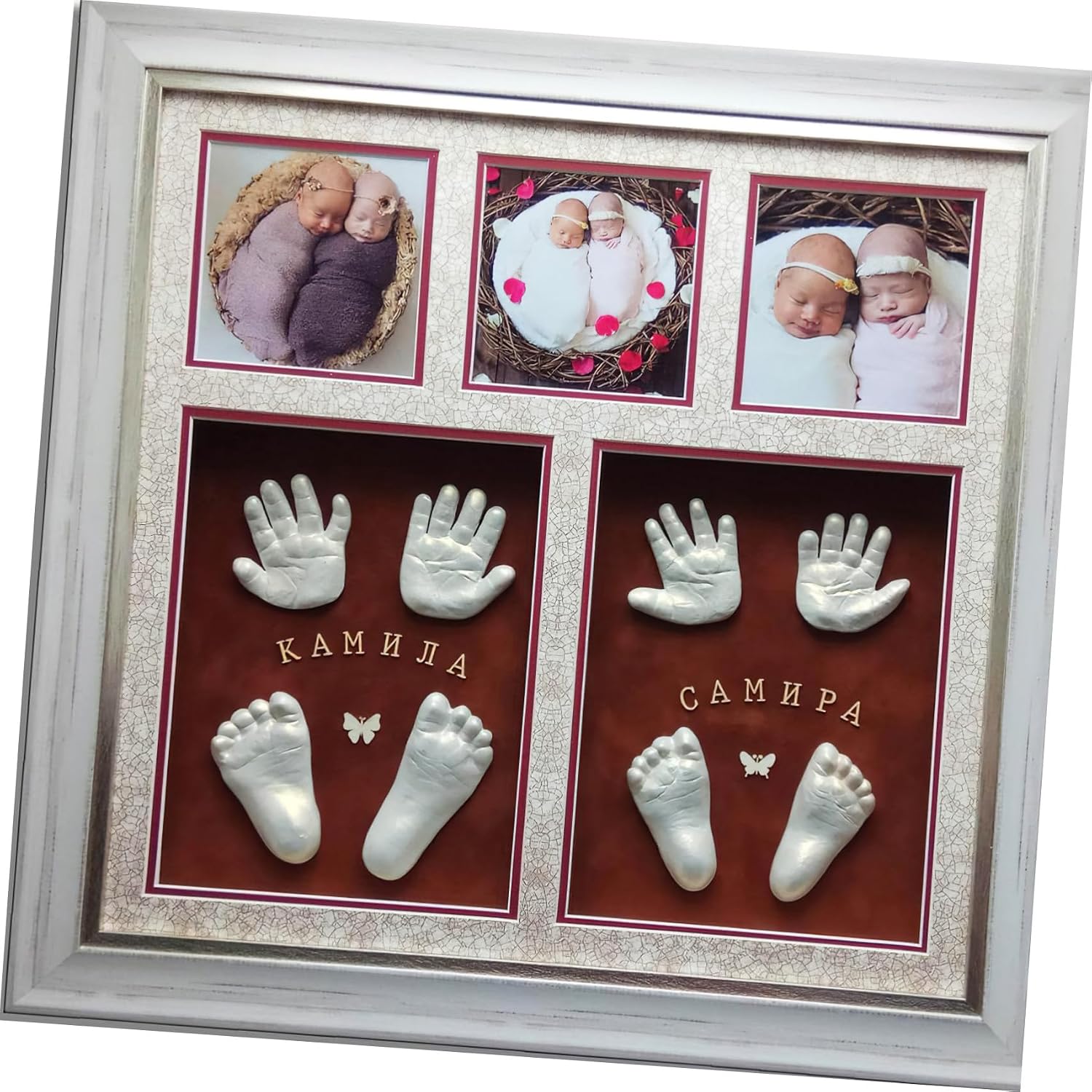 Hand Casting Kit Newborn Keepsake Molding Powder for Handprint and Footprint Memories Non-Toxic for First Birthday Nursery Decor