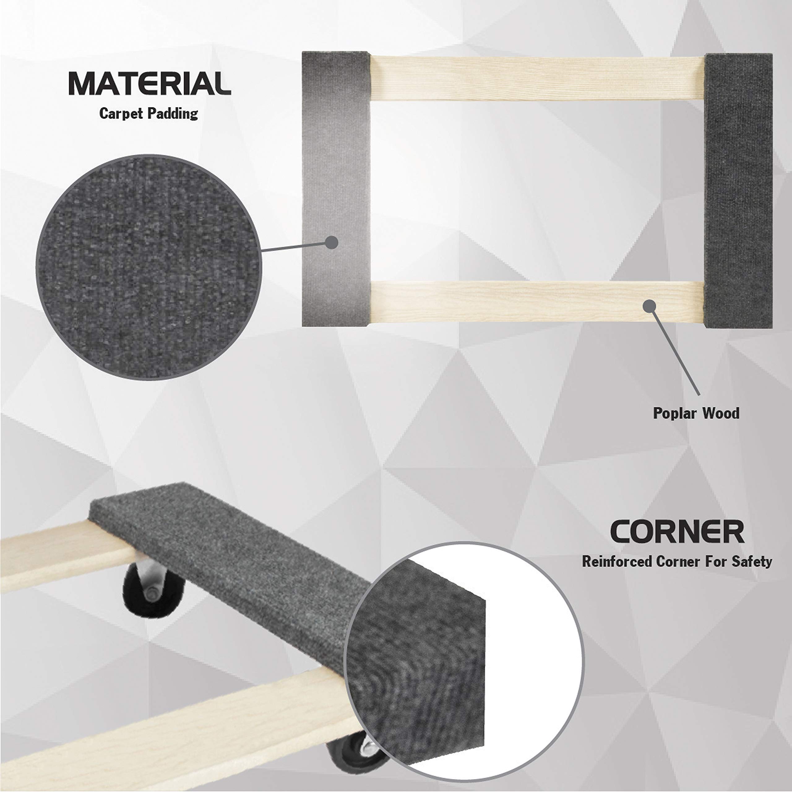 Olympia Tools 85-185 - Plataforma rodante para Muebles, Madera de Pino, Paquete Individual