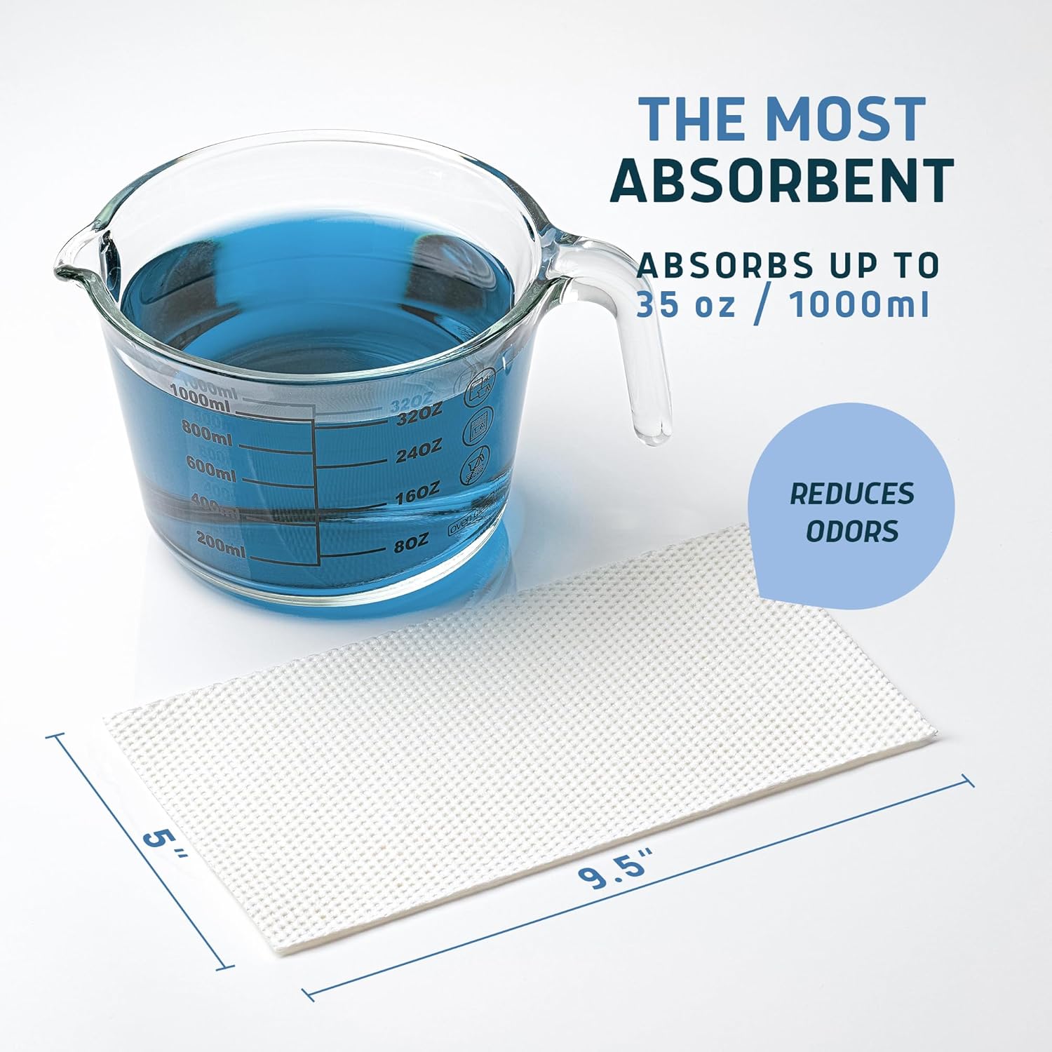 Lunderg Toilet Liners with Super Absorbent Pads - Value Pack 50 Disposable Toilet Bags - Universal Fit - Convert any WC into a Dry Flush - Emergency & Natural Disaster Preparedness Must Have