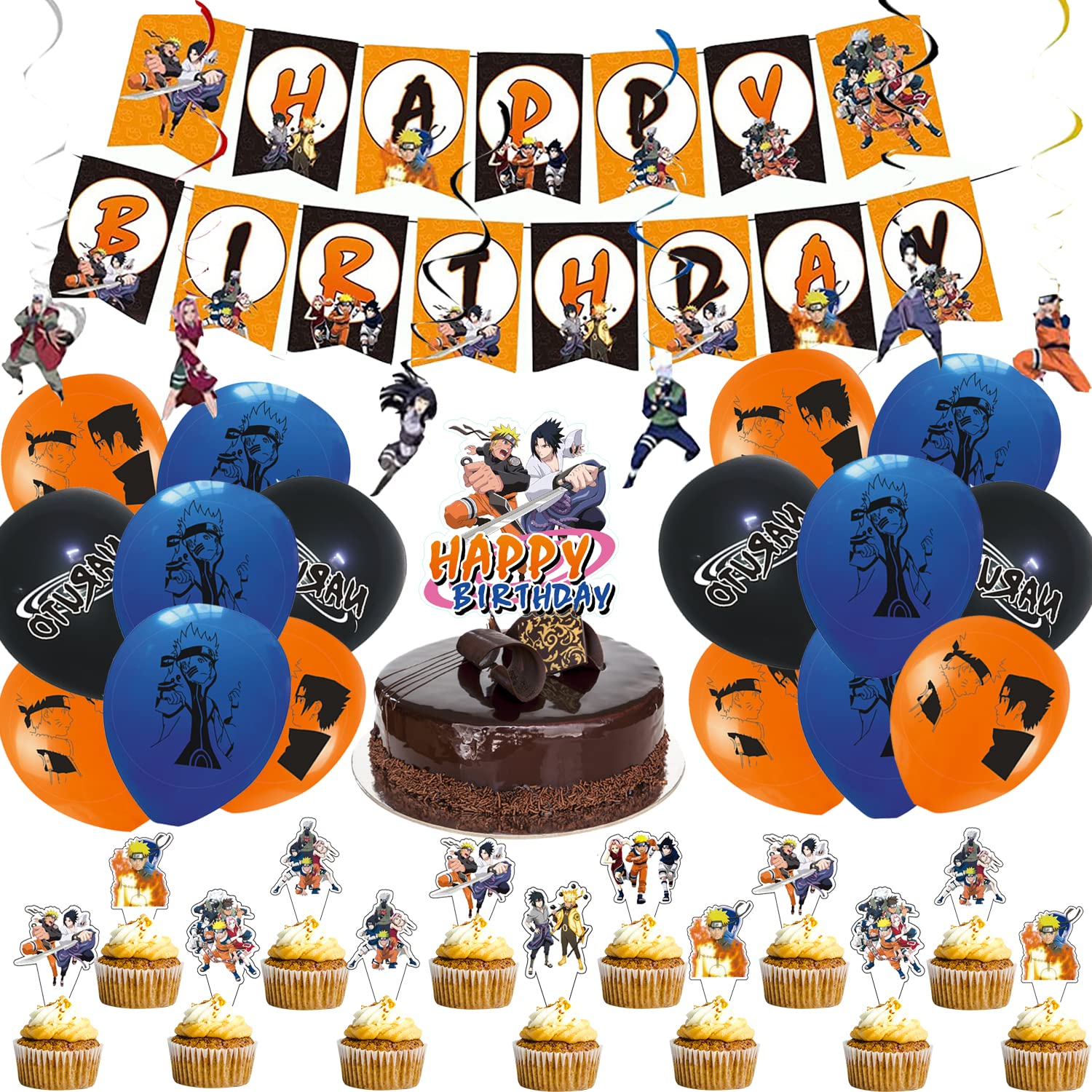 Buy 64pc cartoon theme party decoration birthday party supplies